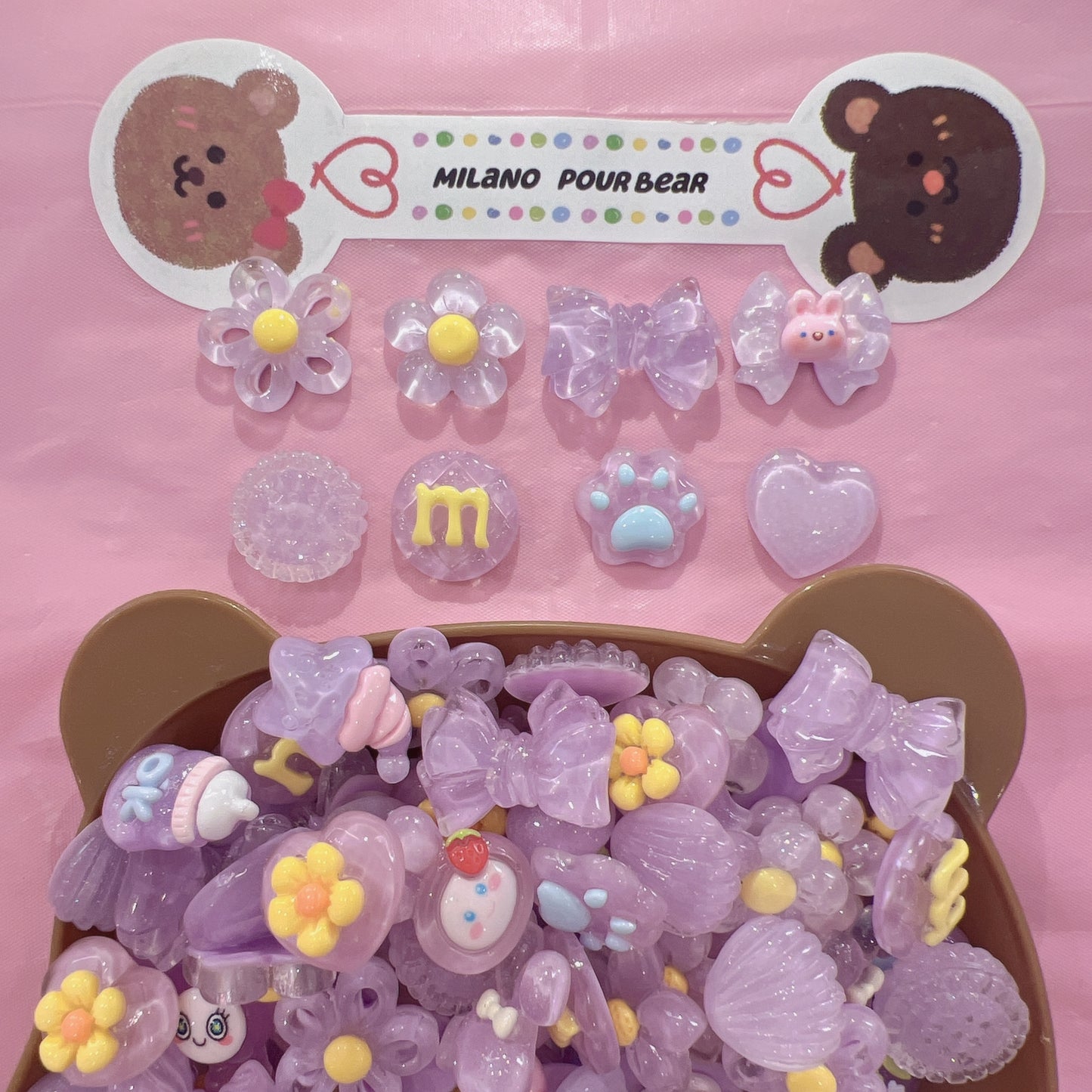CHARMS clear purple