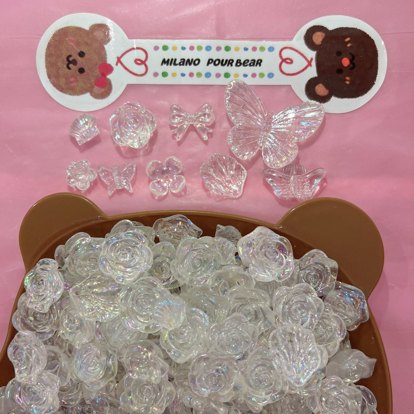 CHARMS clear floral