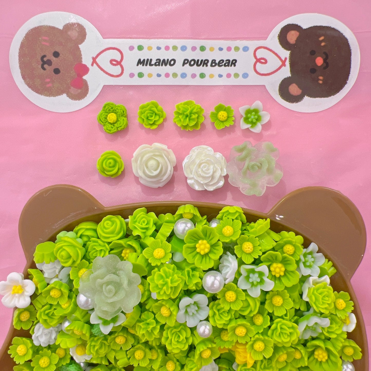 CHARMS fiori verde