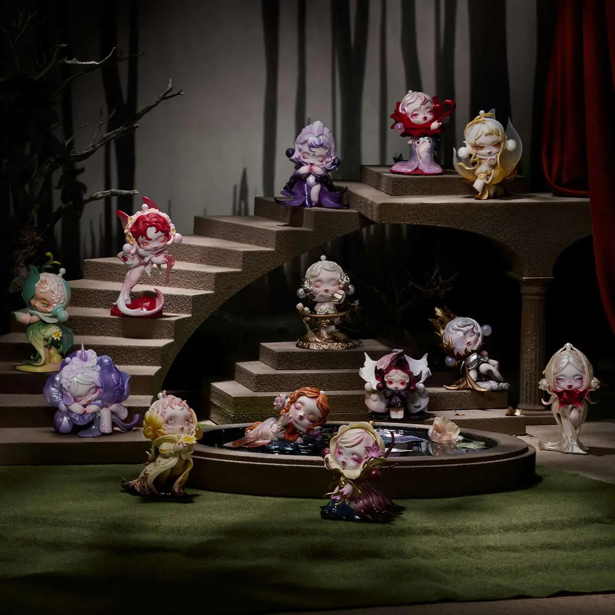 SKULLPANDA-Petals in Four Acts Series Figures