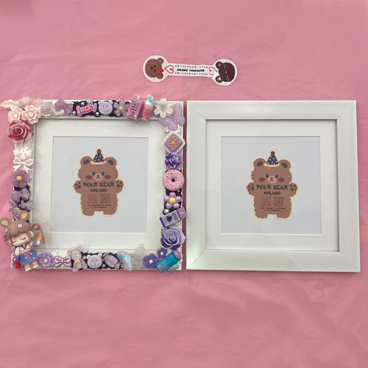 Cornice Quadrata Personalizzabile con Cream Glue