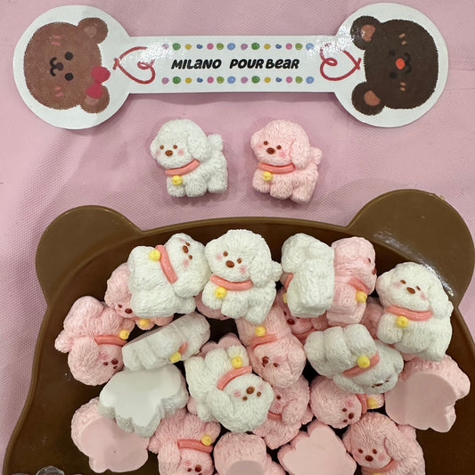 CHARMS Pink&white dogs