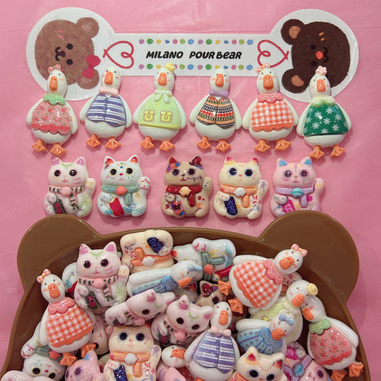 CHARMS Duck & Cat