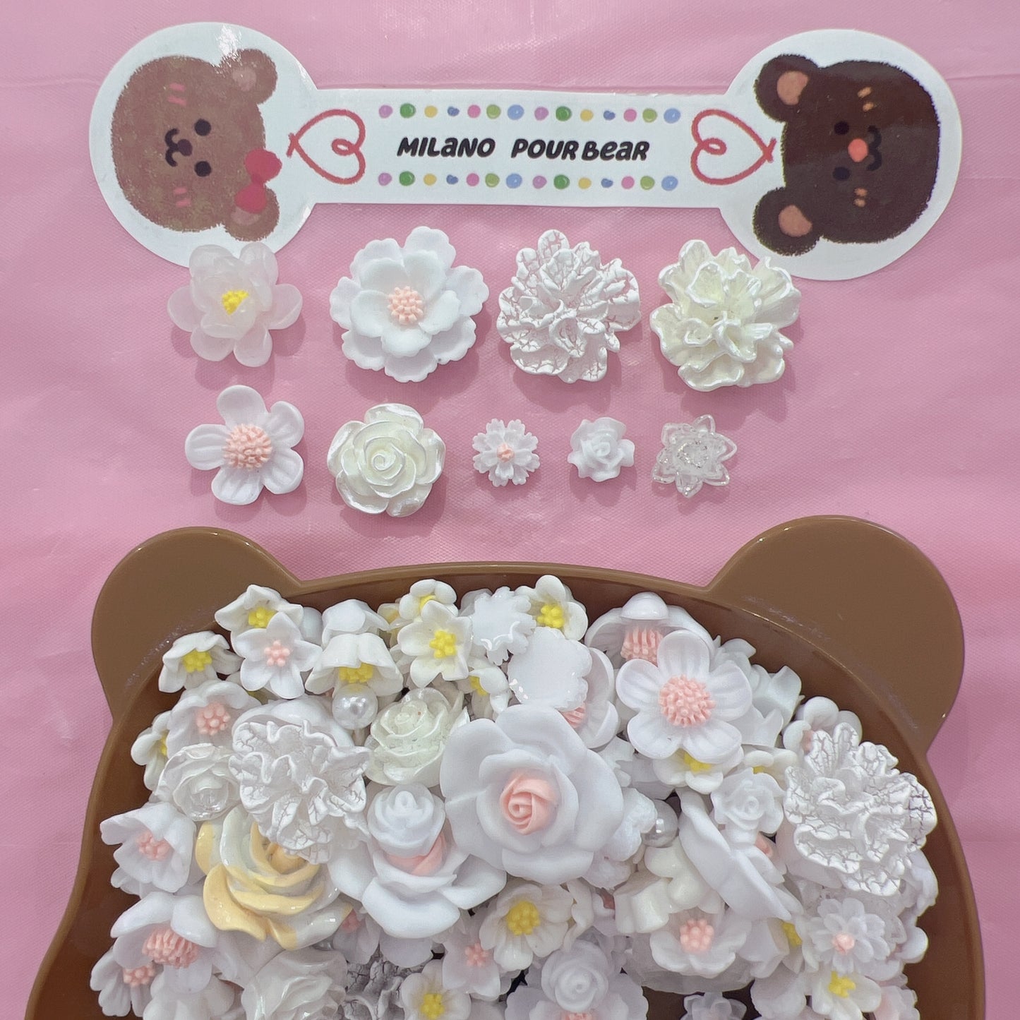 CHARMS fiori bianchi