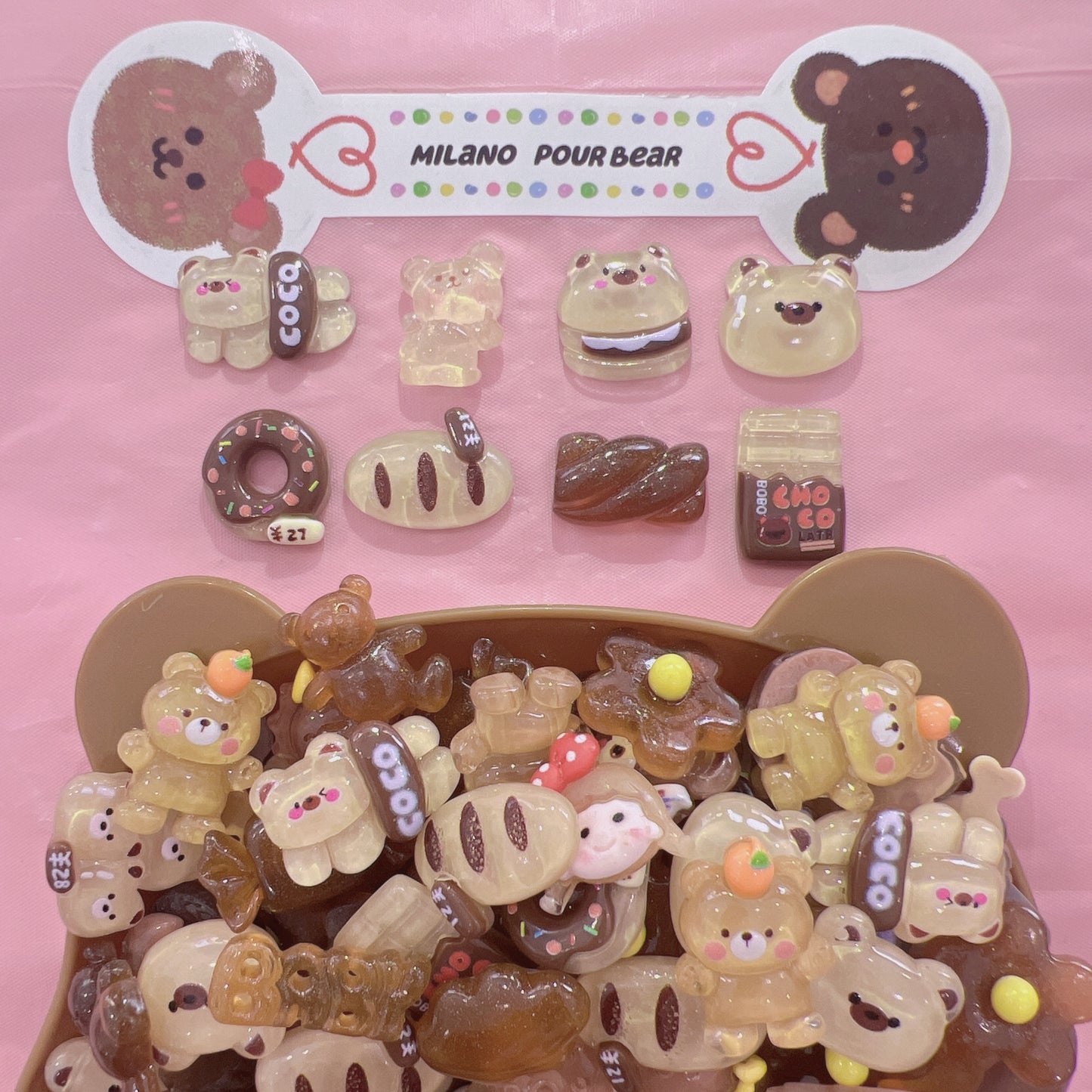 CHARMS clear brown